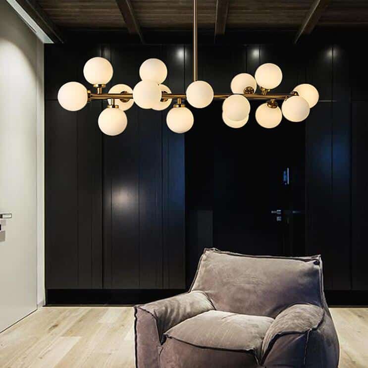 eigendom Moet Andes Art Deco hanglamp 16 lichtpunten | STOCKTOPUS