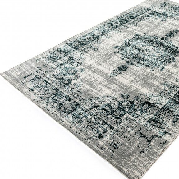 Bedreven Gepensioneerde Marxisme Iris vintage tapijt – dark grey blue – 200 x 290 | STOCKTOPUS