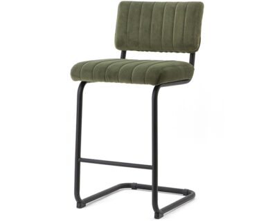 Bar chair operator low – green velvet