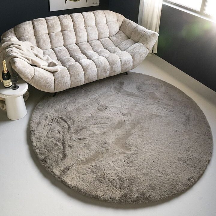 Carpet Zena round - grey